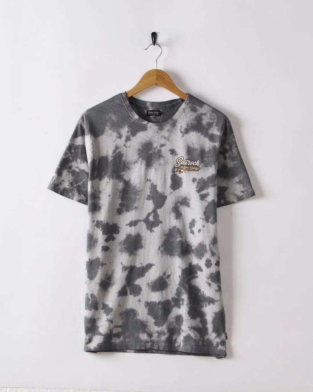 Beach Signs Devon - Mens Tie Dye T-Shirt - Grey BreathableFabric Fashion Fit