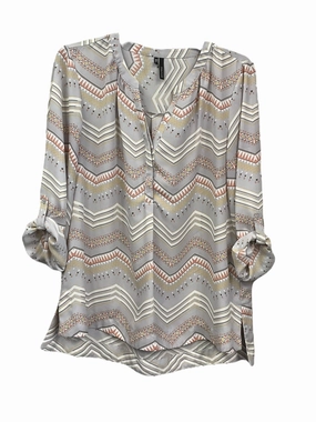Grey Top 3/4 Sleeve Maurices, Size L VentilatedArmholes Water Repellent Finish