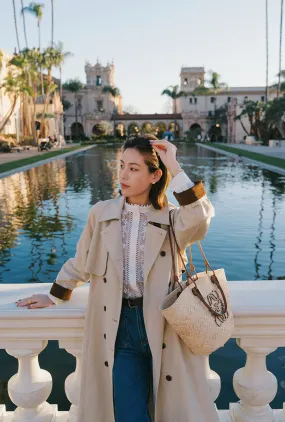 Detachable Layer Hagar Trench Coat - Beige