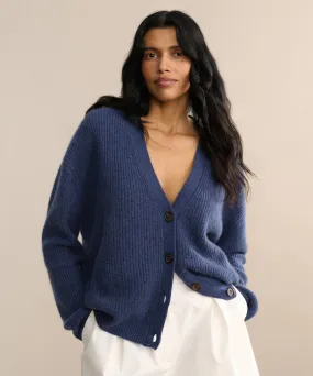 Comfort Flex Fit Seamless Construction Design Cropped Cashmere Cocoon Cardigan