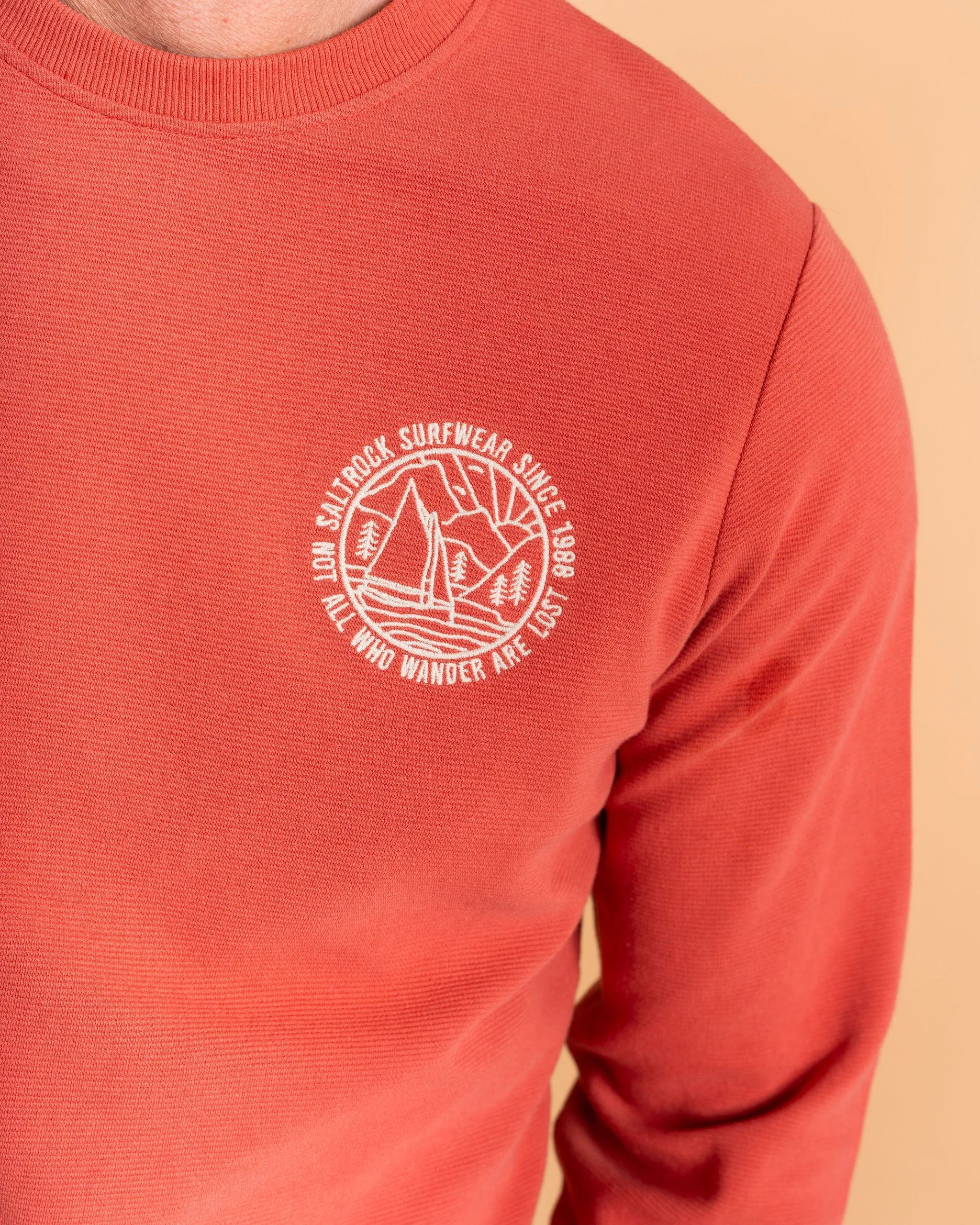 Layered Thermal Core Cold-weather knit Hanns - Mens Sweat Top - Orange