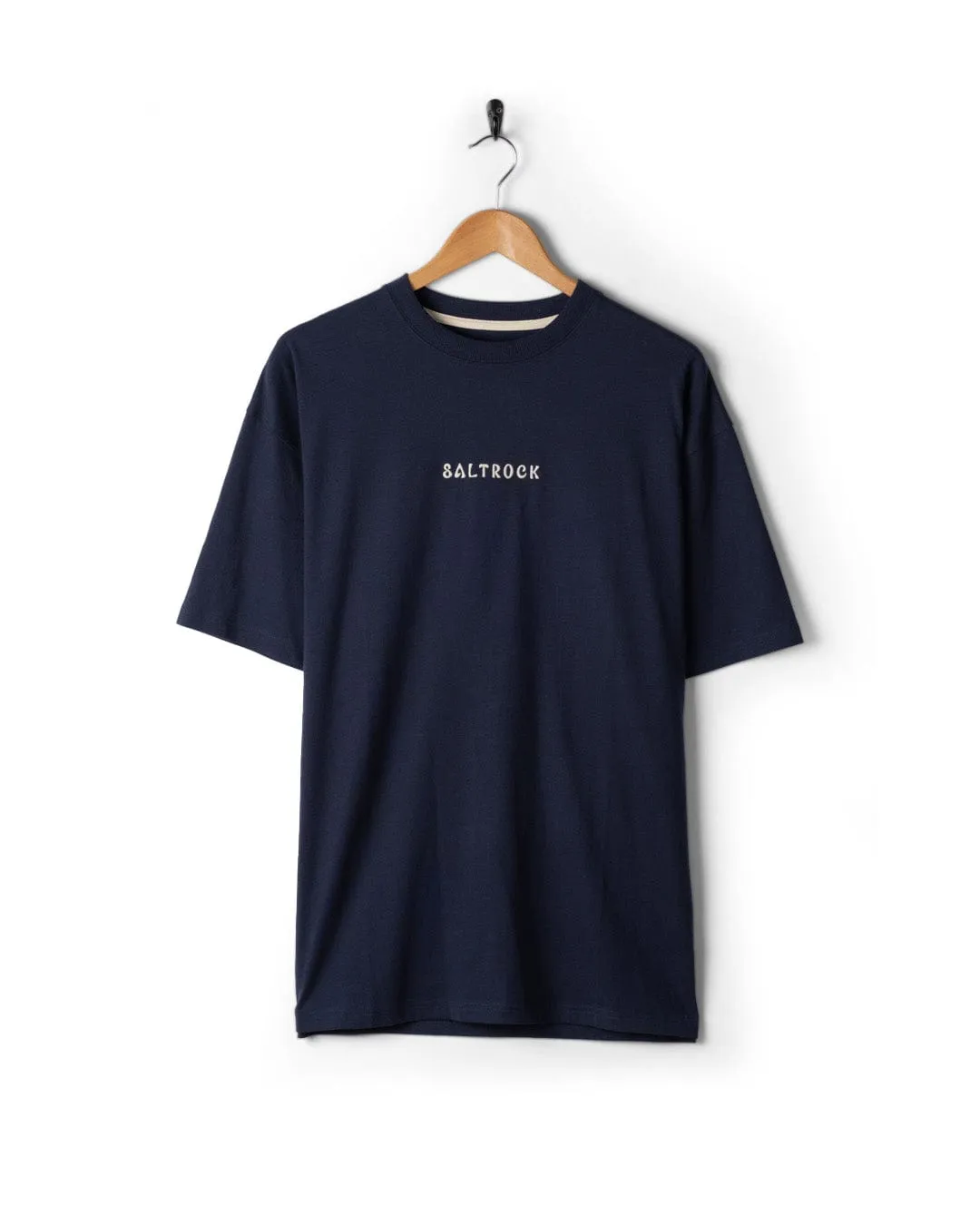 Yin Yang Sun - Mens Short Sleeve T-Shirt - Blue Eco Friendly Fabric