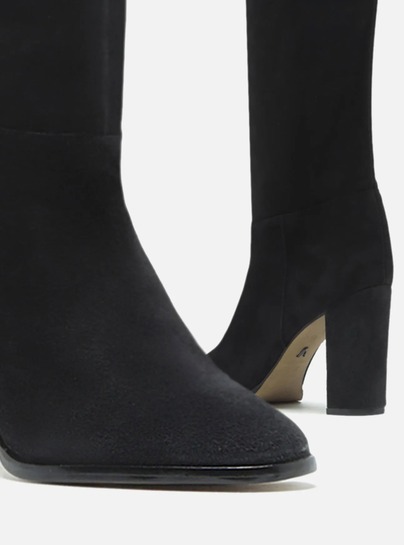 Amara Leather Block Boot Low Maintenance