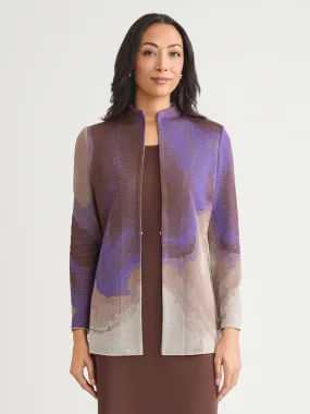 Heritage Jacquard Multi Pattern Knit Jacket - True Fit Heat Sealed Zippers