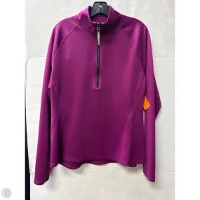 Athletic Top Long Sleeve Crewneck By Love & Sports In Purple, Size: Xl Elegant Look Machine Washable Fabric