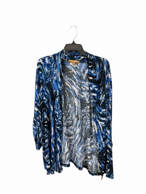 Cardigan By Ellen Tracy In Blue, Size: 3x FlexibleSole