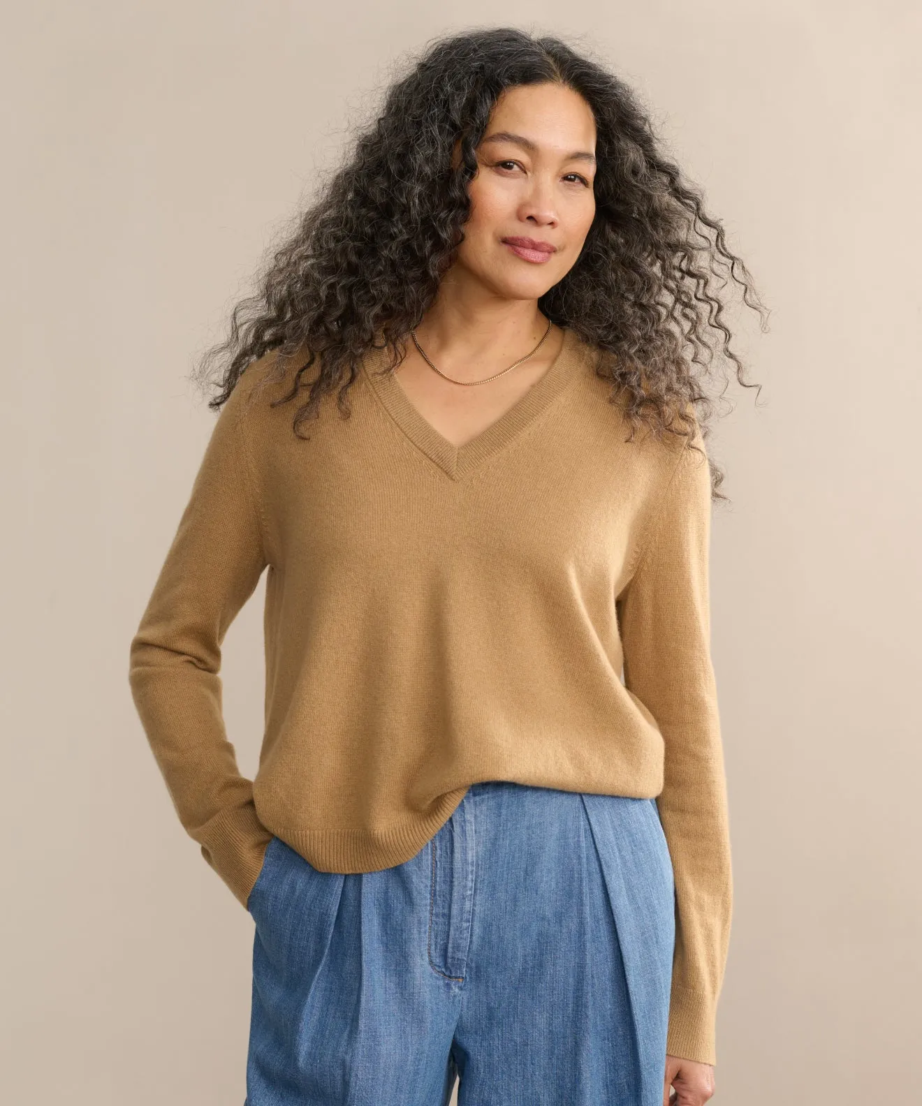 Warm Touch Sophisticated Knit Flynn Cashmere Sweater