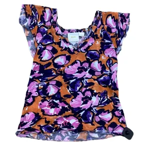 Comfortable Layering Timeless Appeal Top Short Sleeve Designer By Maeve In Orange & Pink, Size: S