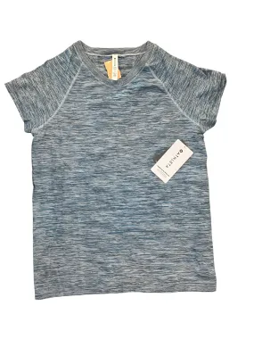 Breathable Knit Fabric Athletic Top Ss By Athleta In Blue, Size:Xl