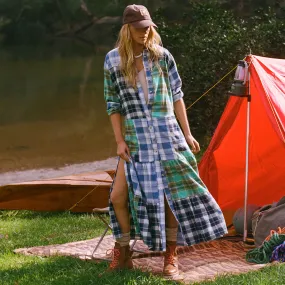 Fit for All Seasons High Tide Flannel Maxi Dress