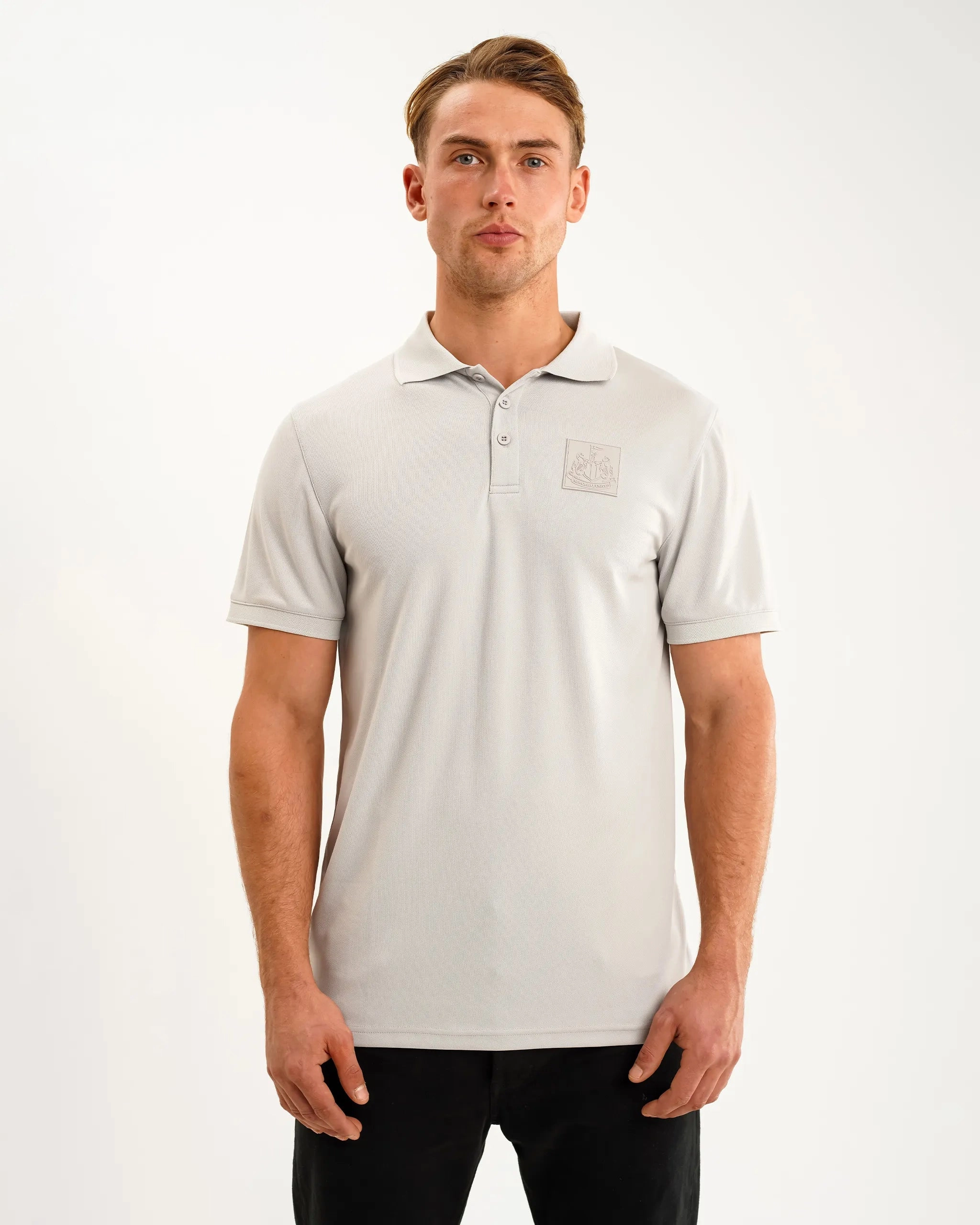 Layer Ready Trendy Outfit Newcastle United Men's Grey Tech Polo Shirt