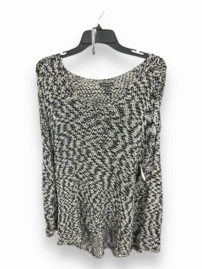 Sweater By Eileen Fisher In Black & White, Size: Xl EasyClean