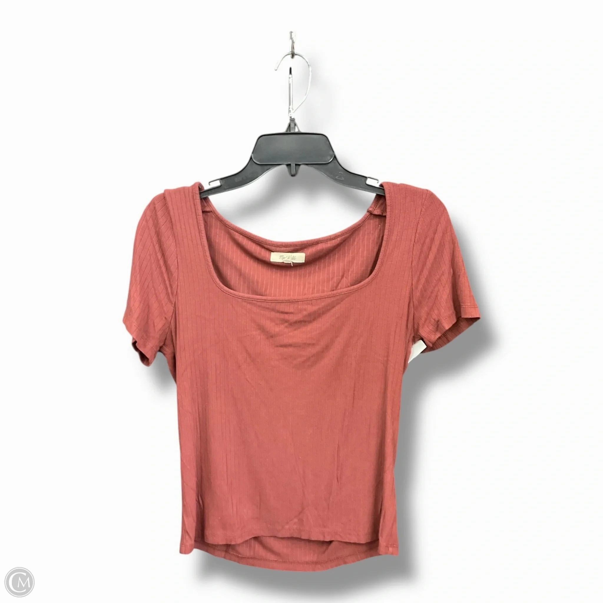 BioBased Fiber Classic Polo Top Short Sleeve By Madewell In Brown, Size: M