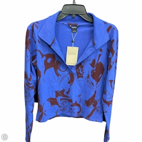 Top Short Sleeve By Clothes Mentor In Floral Print, Size: L V-neck Shirt