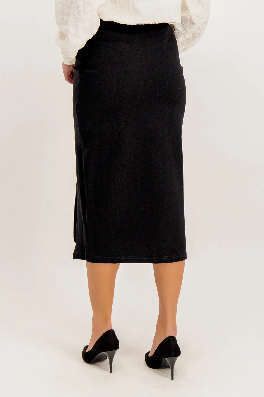 Hirse Black Split Midi Limited Release Jewel Tones