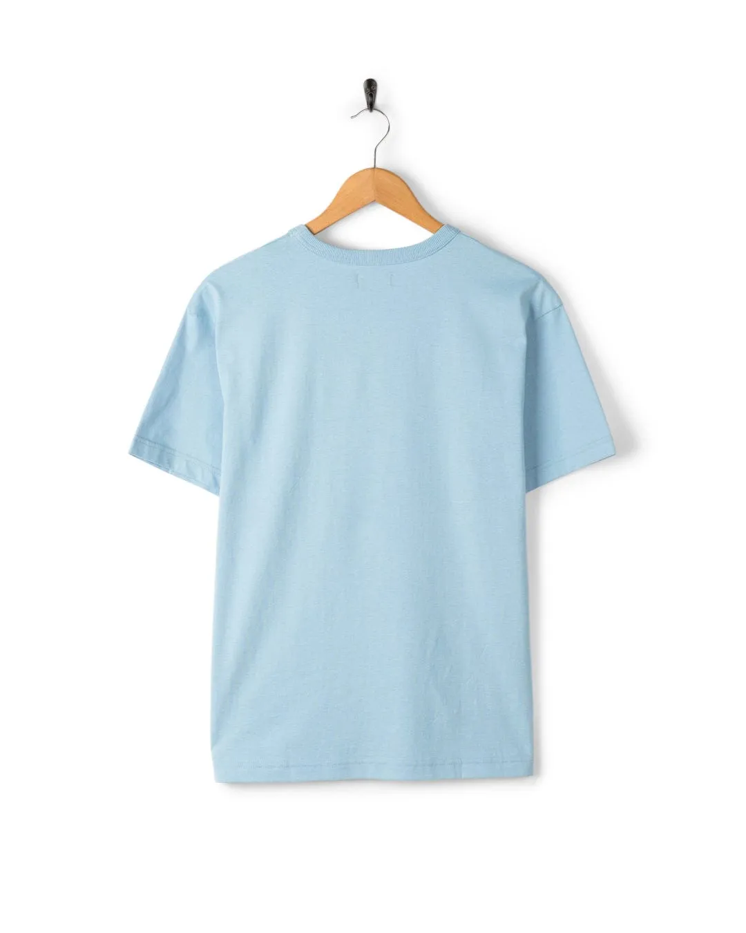 Easter comfortable option Horizon - Womens Oversized Short Sleeve T-Shirt - Light Blue