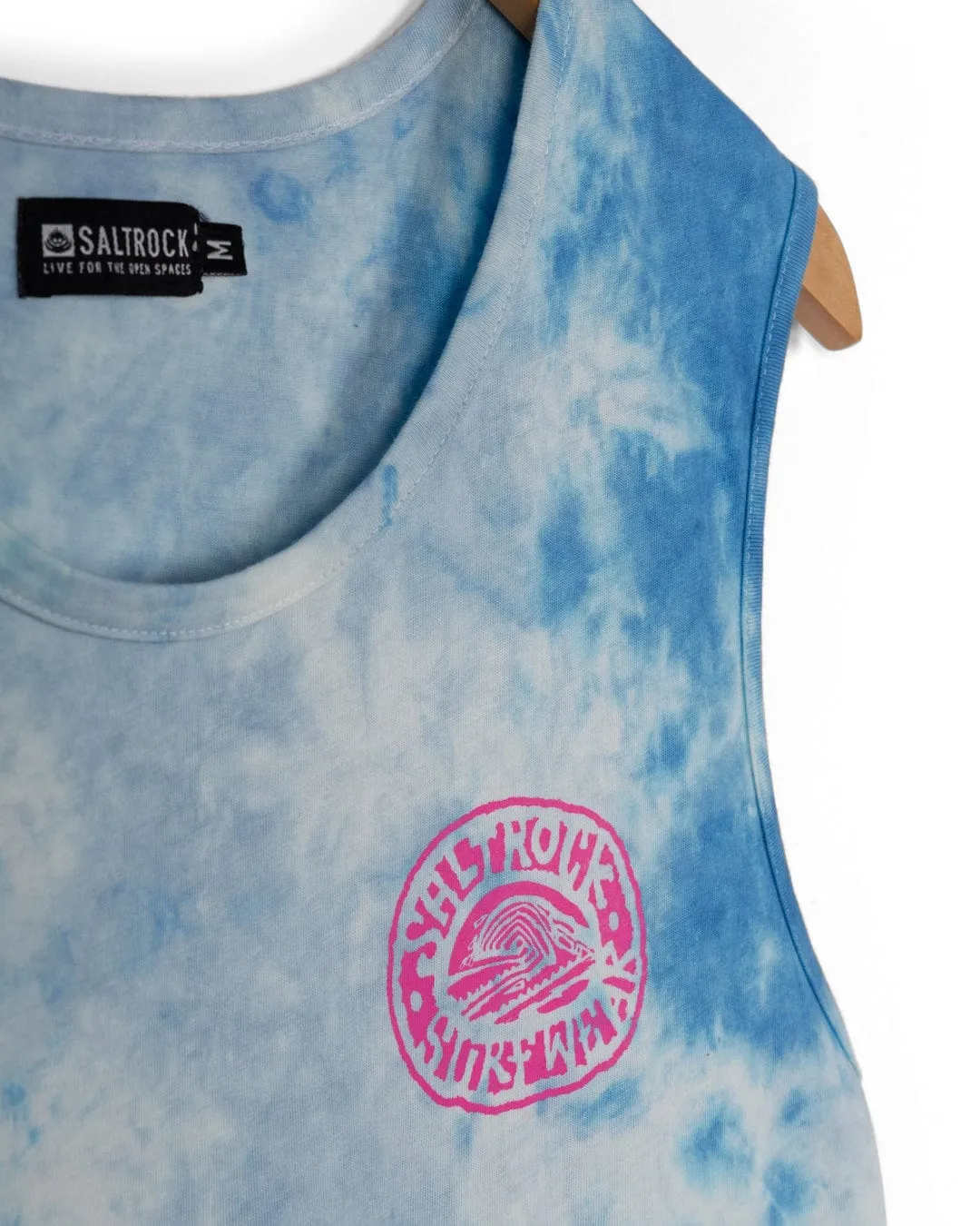 Multi Purpose Wear Saltrock Wave - Mens Tie Dye Vest - Blue