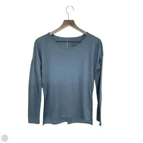Tencel Blend Fabric Classic Cut Athletic Top Long Sleeve Crewneck By Nike Apparel In Blue, Size: Xl