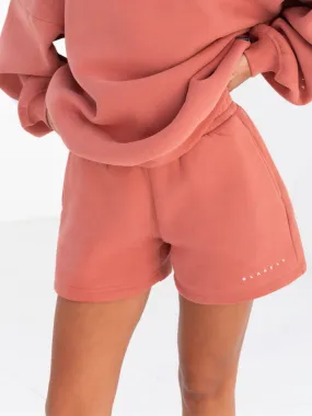 Casual Comfort Flexible Cut Isabel Jogger Shorts - Burnt Coral