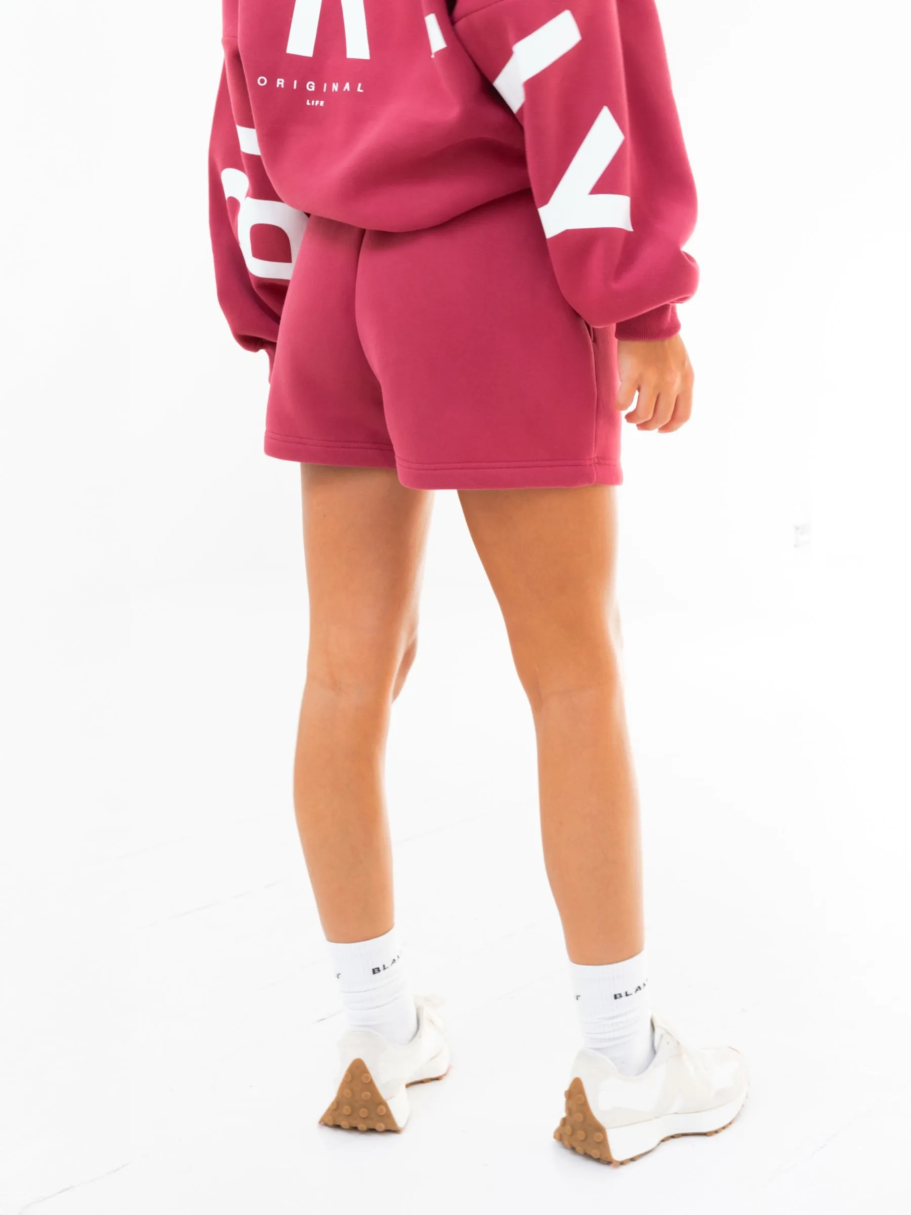 Isabel Jogger Shorts - Deep Pink Temperature Regulating Material Quick Dry Tech