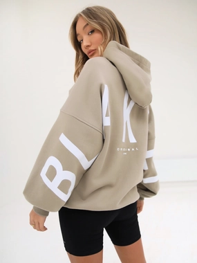 Isabel Oversized Hoodie - Beige Layer Comfort