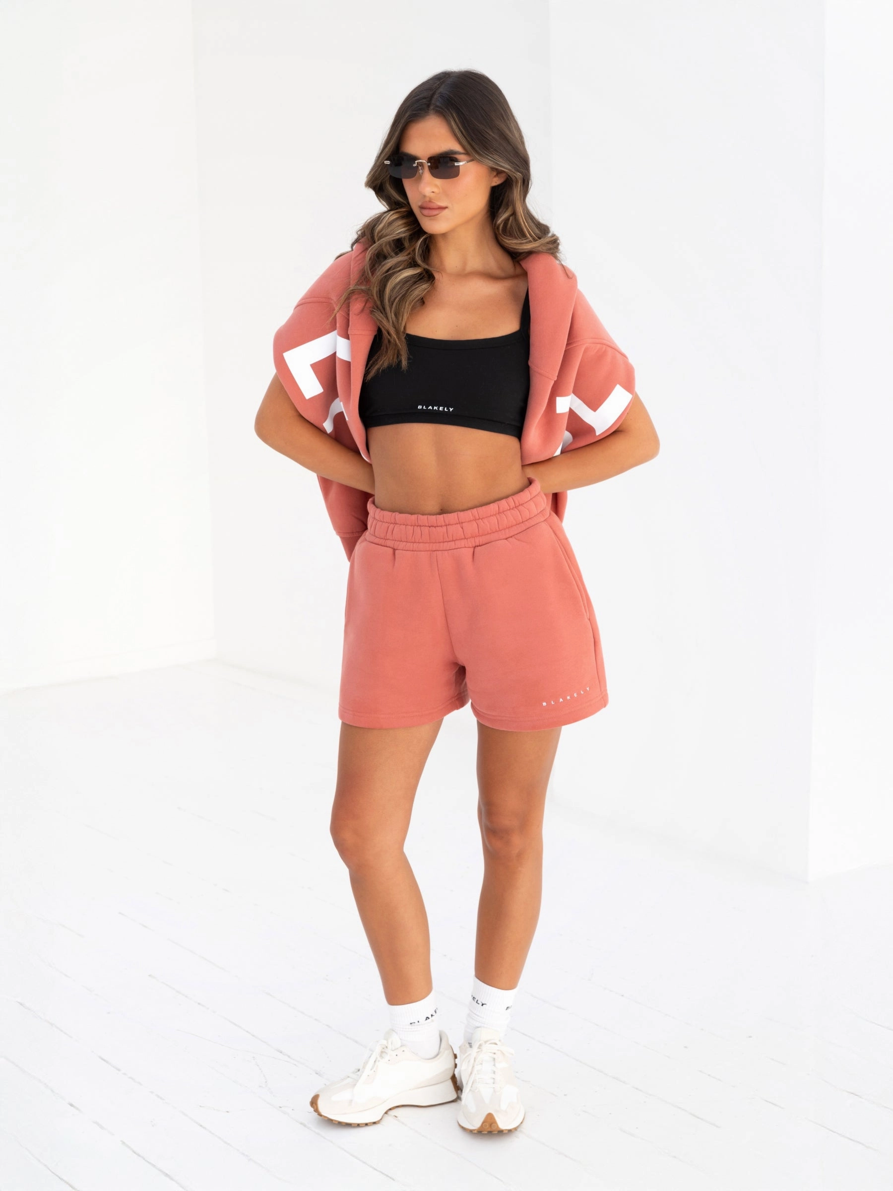 Isabel Oversized Hoodie - Burnt Coral Sport Flex