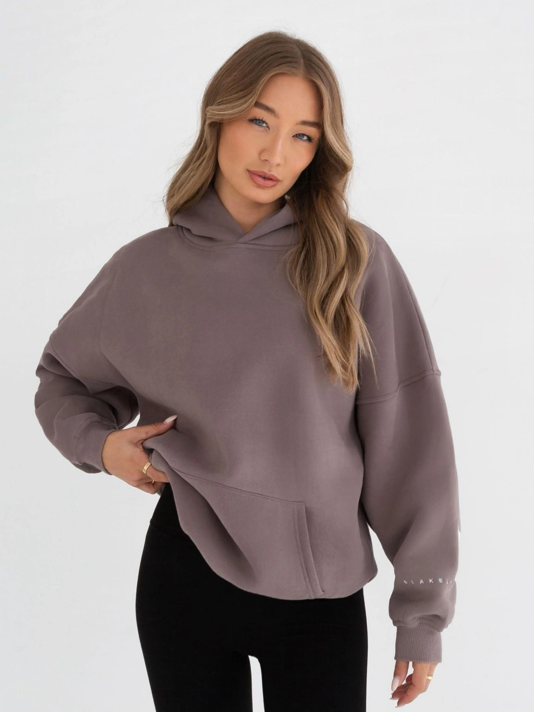 Quick Comfort Wear Isabel Oversized Hoodie - Pink Taupe