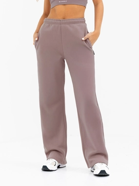 Timeless Comfort Isabel Wide Leg Sweatpants - Pink Taupe