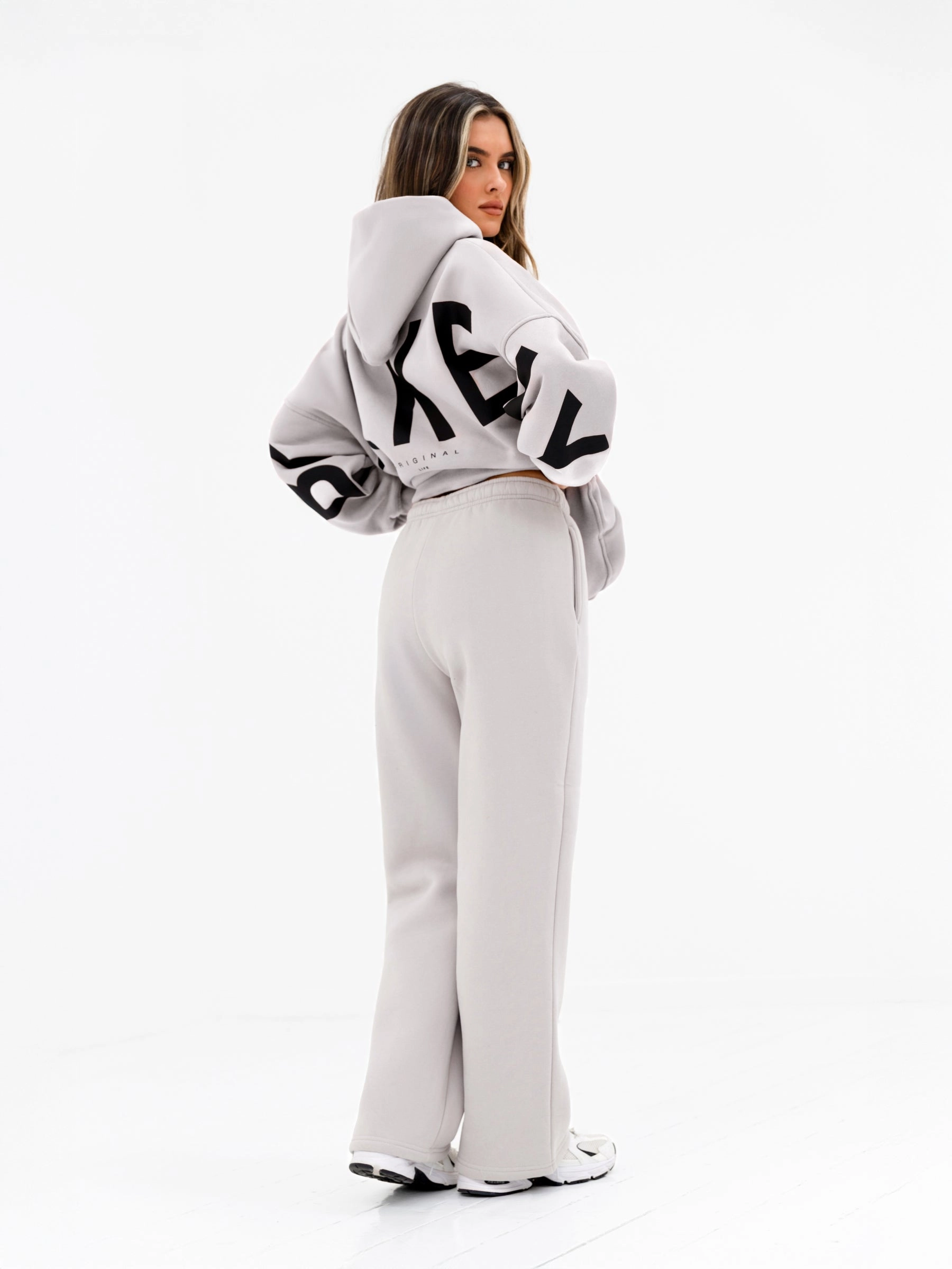 No Tag Isabel Wide Leg Sweatpants - Stone