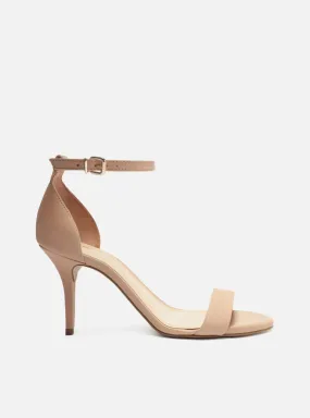 Relaxed Open Toe Shoes Isabelli Leather Stiletto Sandal