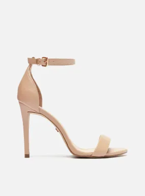 Isabelli Leather Stiletto Sandal Crystal Shine Casual Summer Shoes
