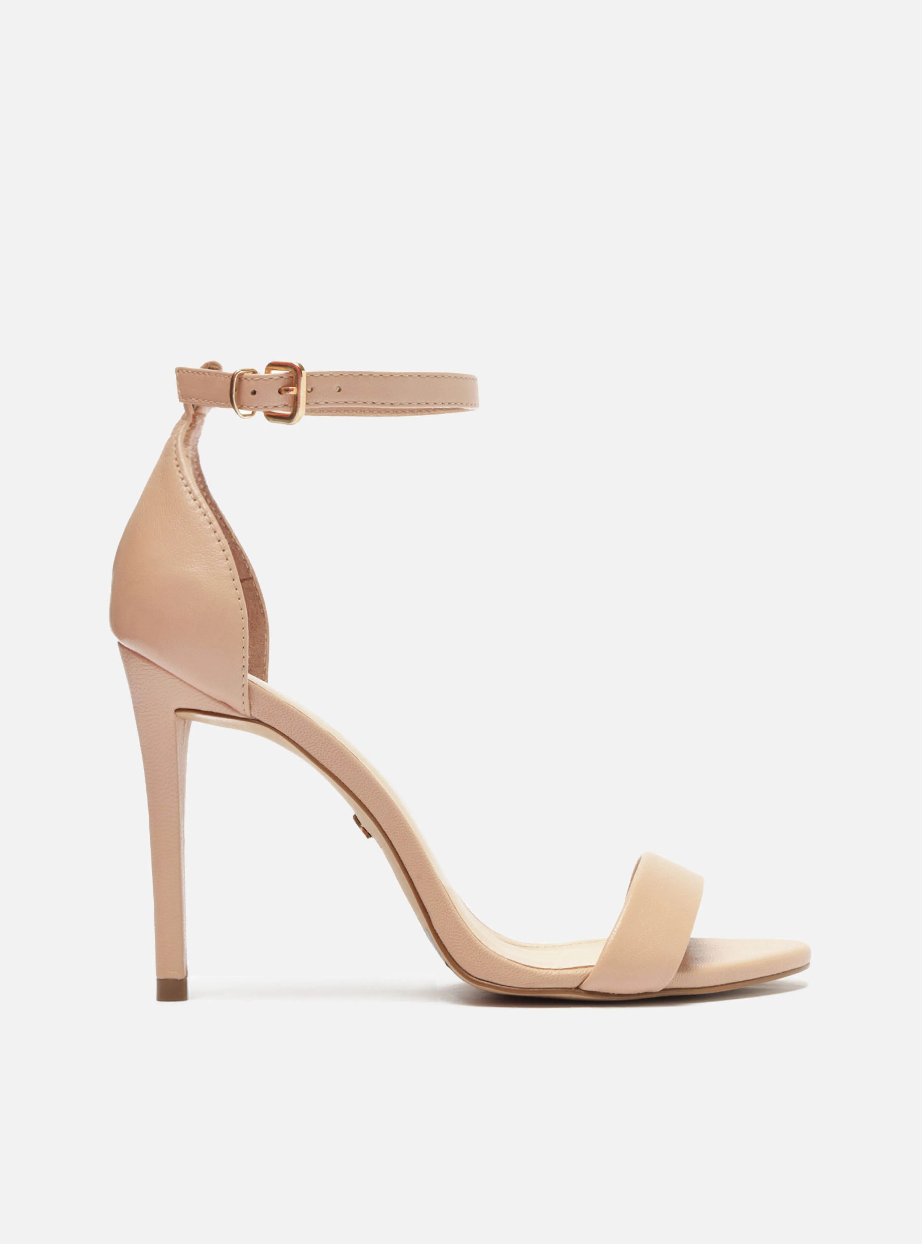 Isabelli Leather Stiletto Sandal Crystal Shine Casual Summer Shoes