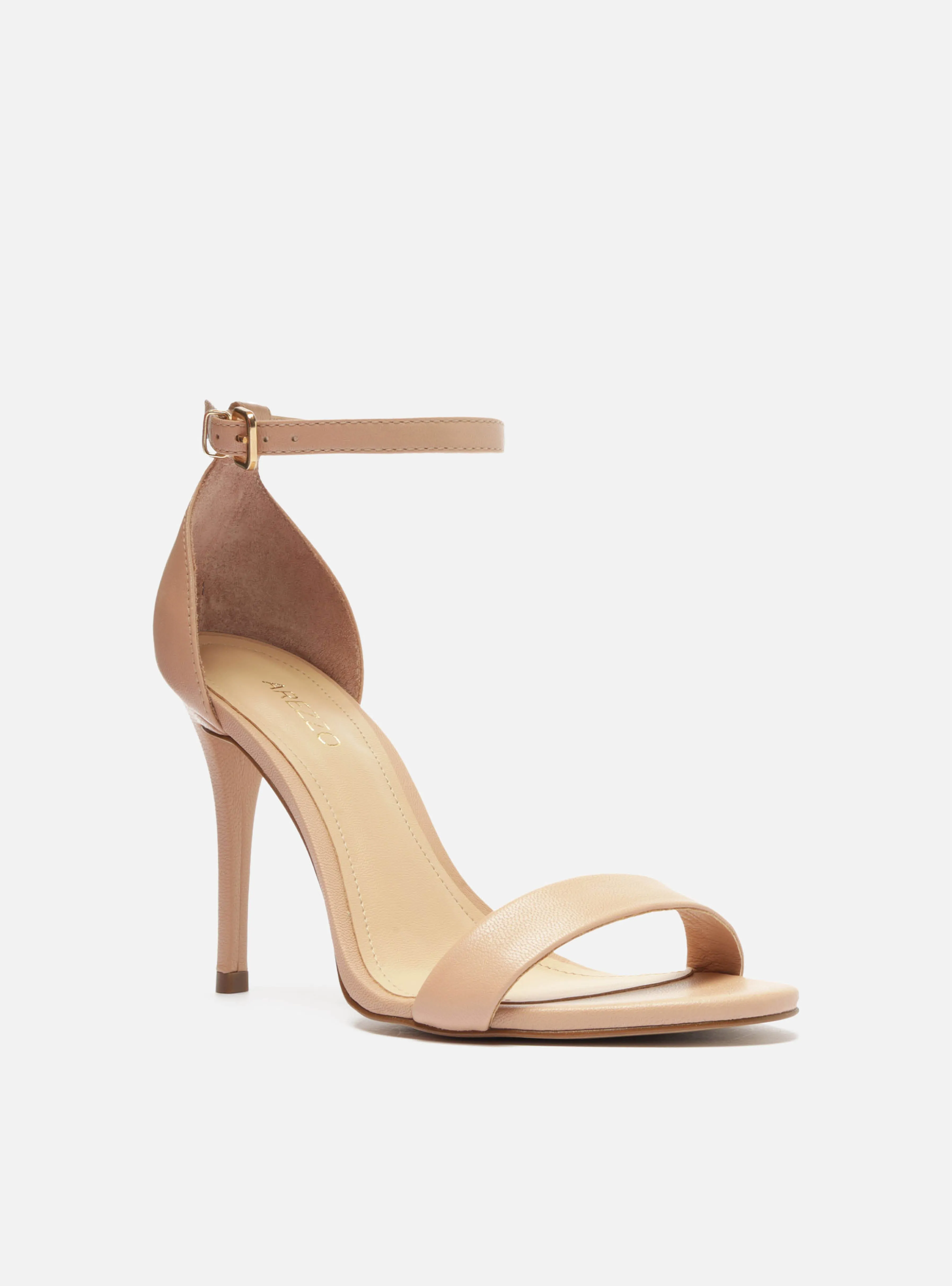 Isabelli Leather Stiletto Sandal Comfort Cushion Casual Beach Sandals