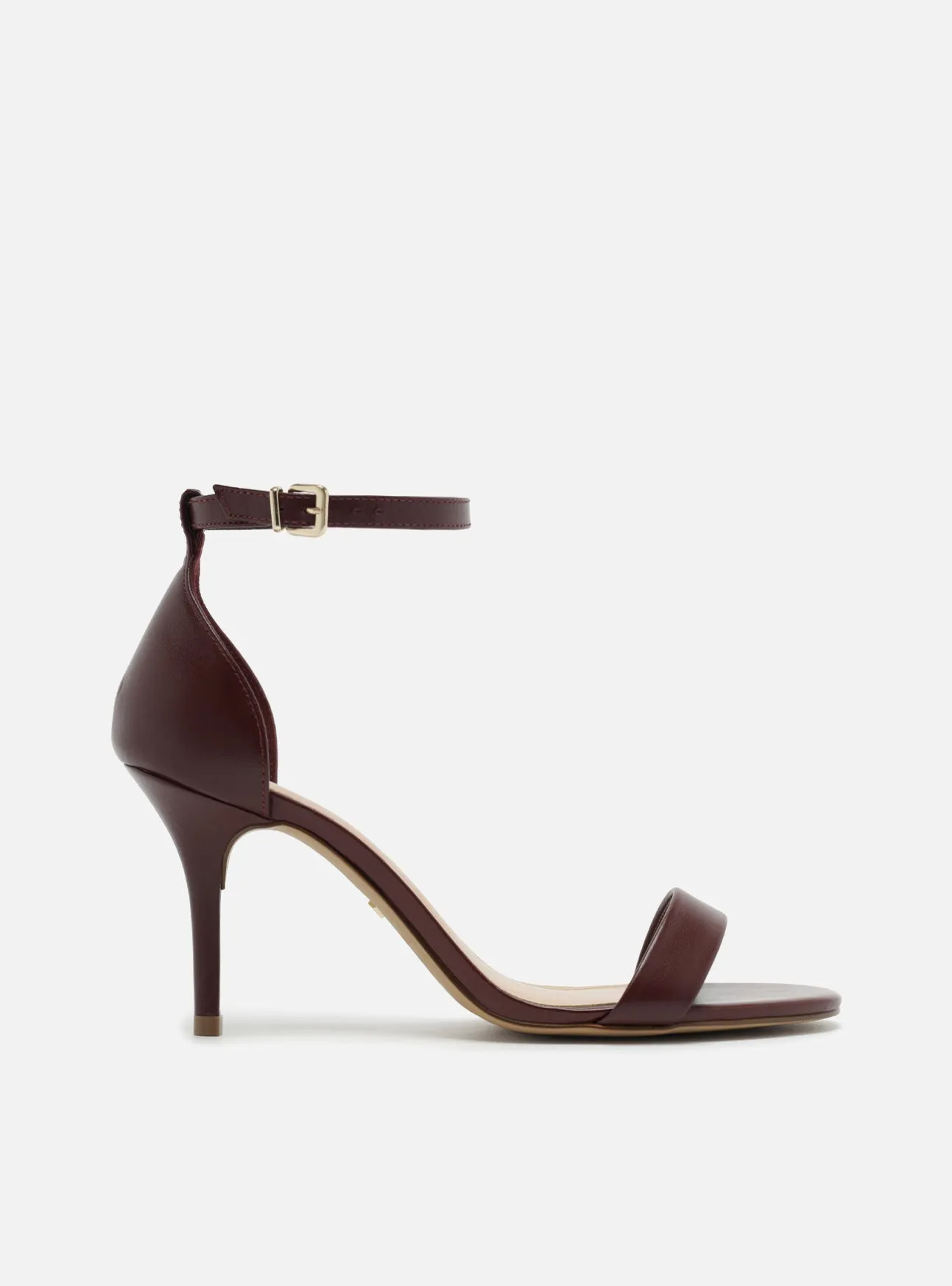 Simple Entry Comfortable Open-toe Shoes Isabelli Mid Stiletto Leather Sandal