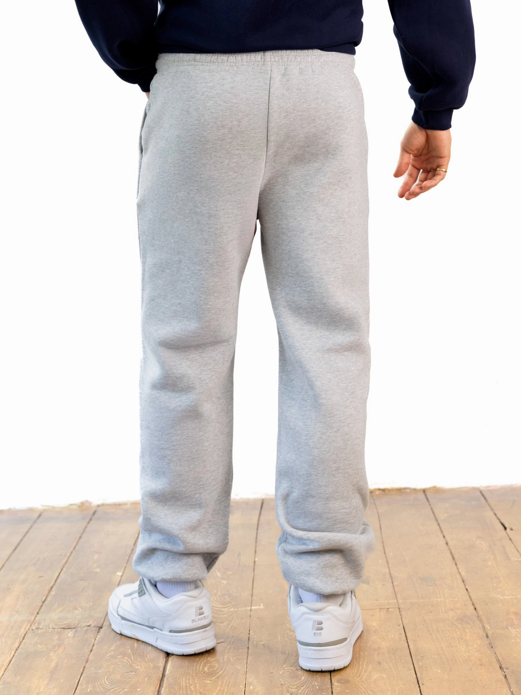 Italic Linear Relaxed Sweatpants - Marl Grey Sport Flex