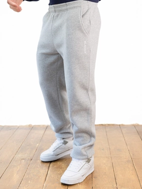 Italic Linear Relaxed Sweatpants - Marl Grey Quick Dry Fit