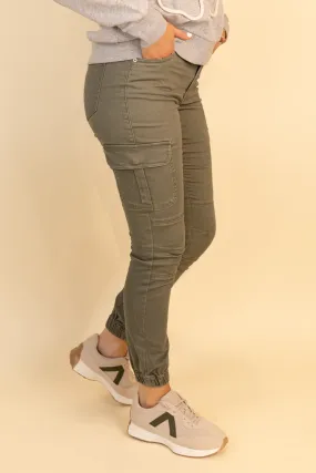 Soft Design Ivy Green Cargo Pants