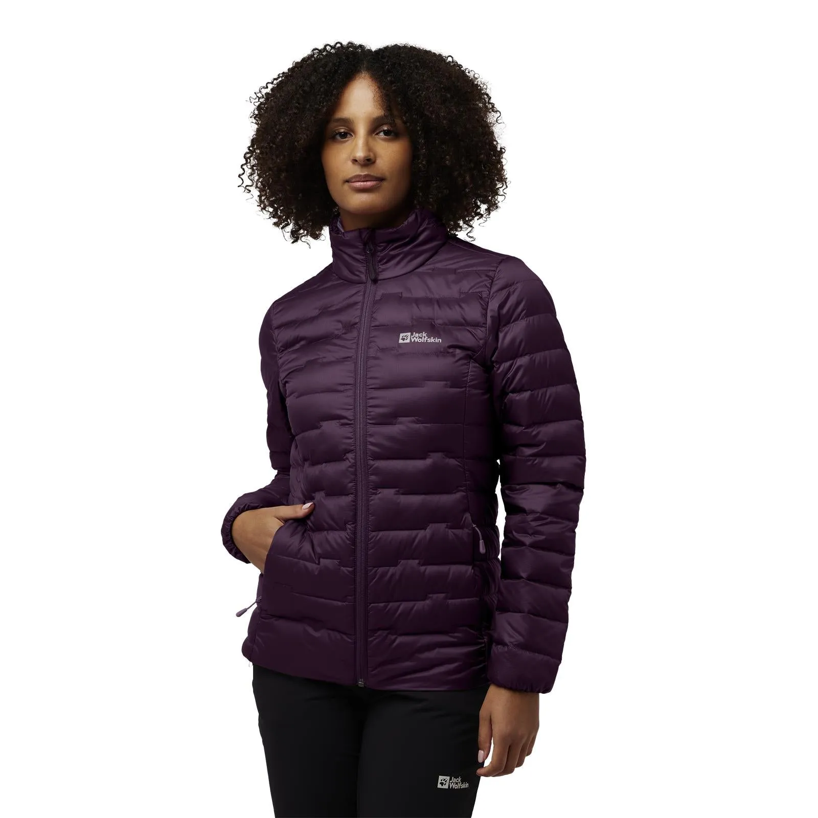 Bonded Seam Technology Noise Free Material Jack Wolfskin Womens Passamani Packable Padded Jacket