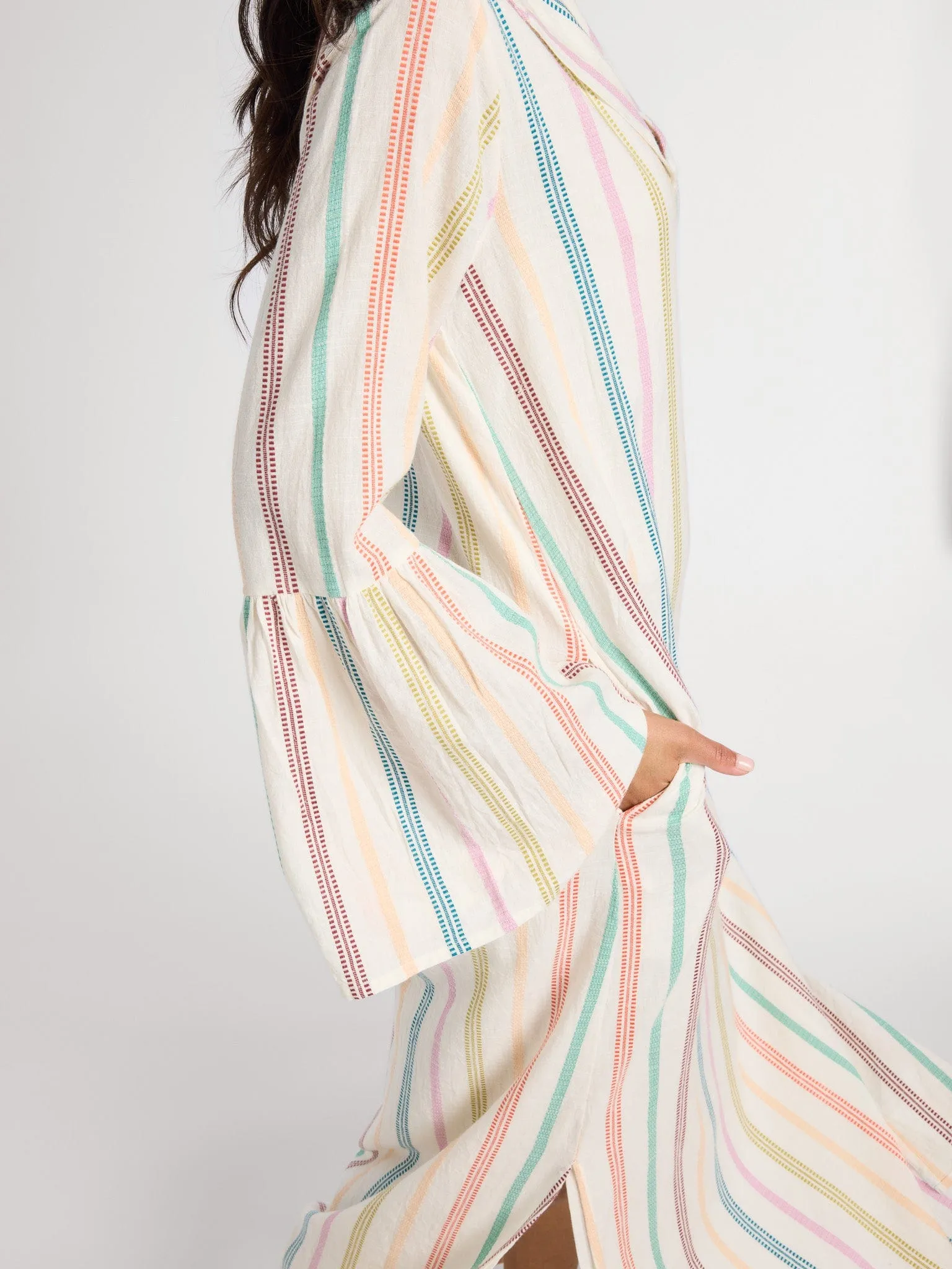 Jacqueline Dress in Mallorca Stripe Bless Glow Flattering Cut Wear