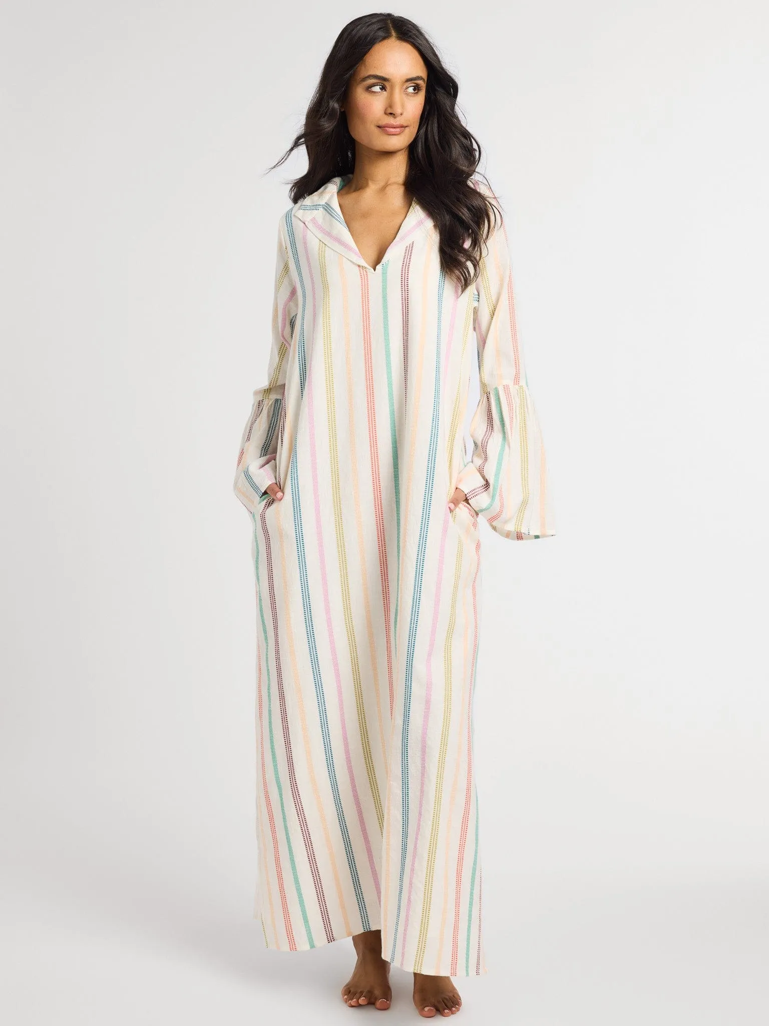 Flowing Lines Jacqueline Dress in Mallorca Stripe