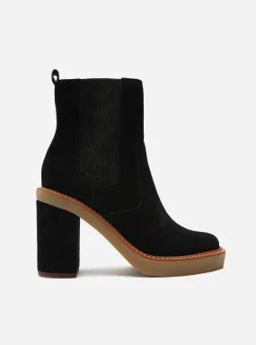 Jade Leather Bootie Durable Comfort