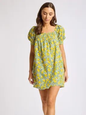 Night Mood Jane Dress in Lemons