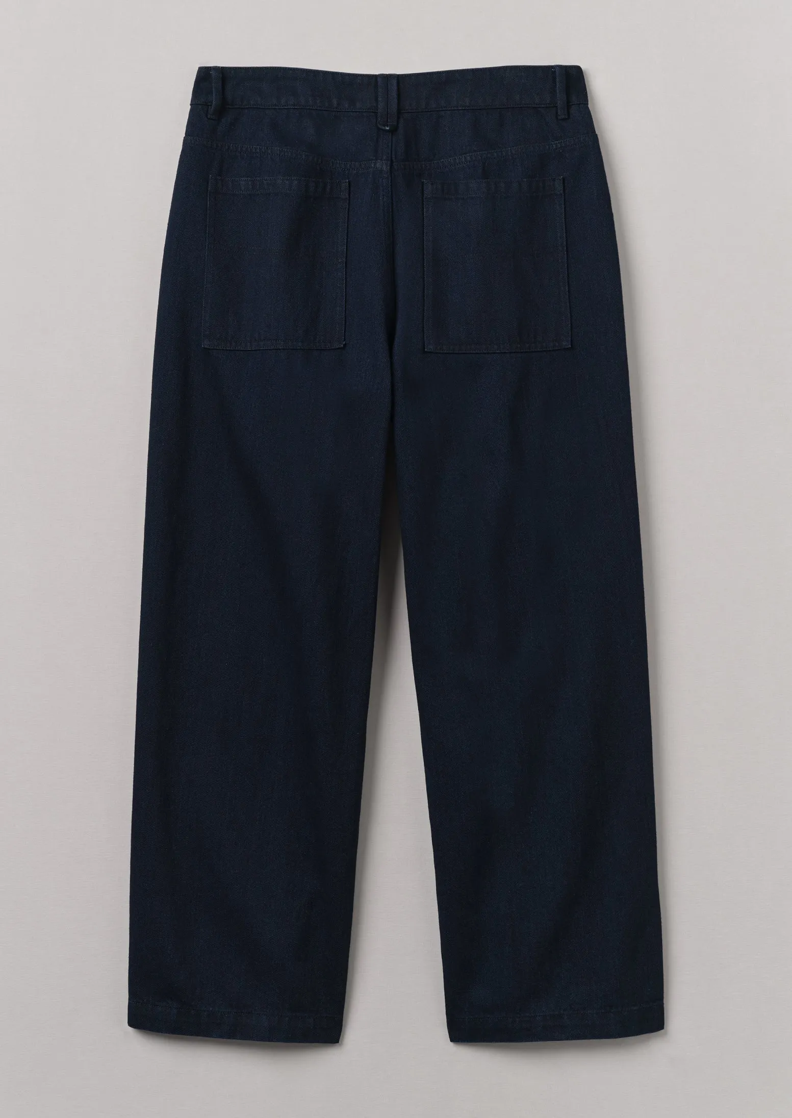 Japanese Denim Wide Leg Pants | Indigo LightweightInsulation