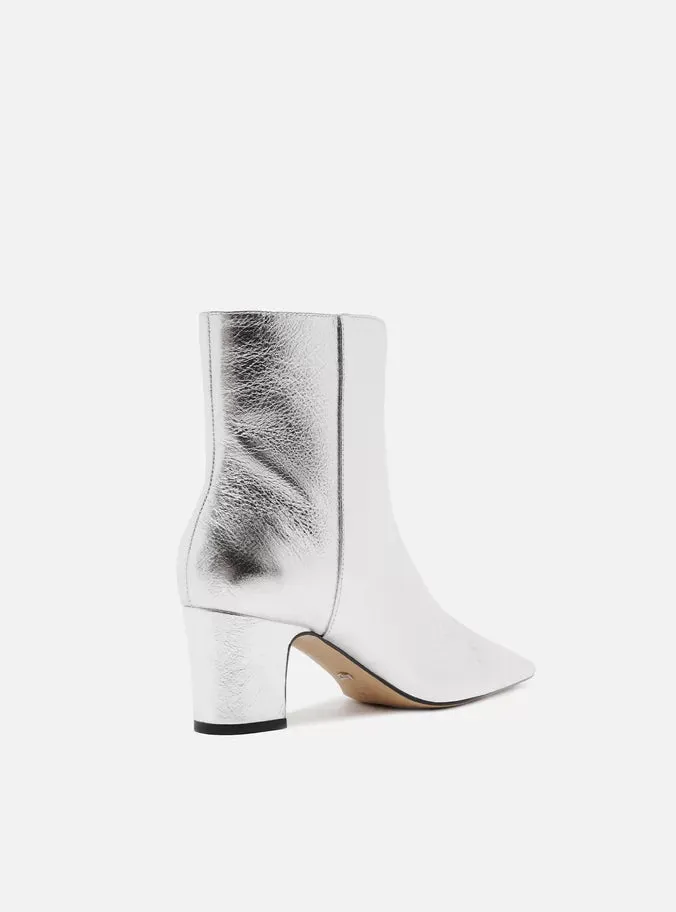 Jemma Leather Block Boot Abrasion Resistant Surface