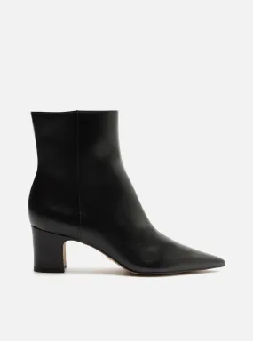 Jenna Mid Block Eco Leather Boot Side Zip