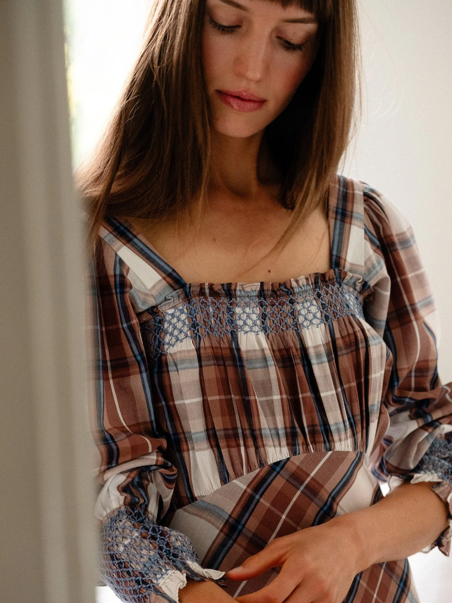 Joan Dress in Highland Plaid Relax Cut
