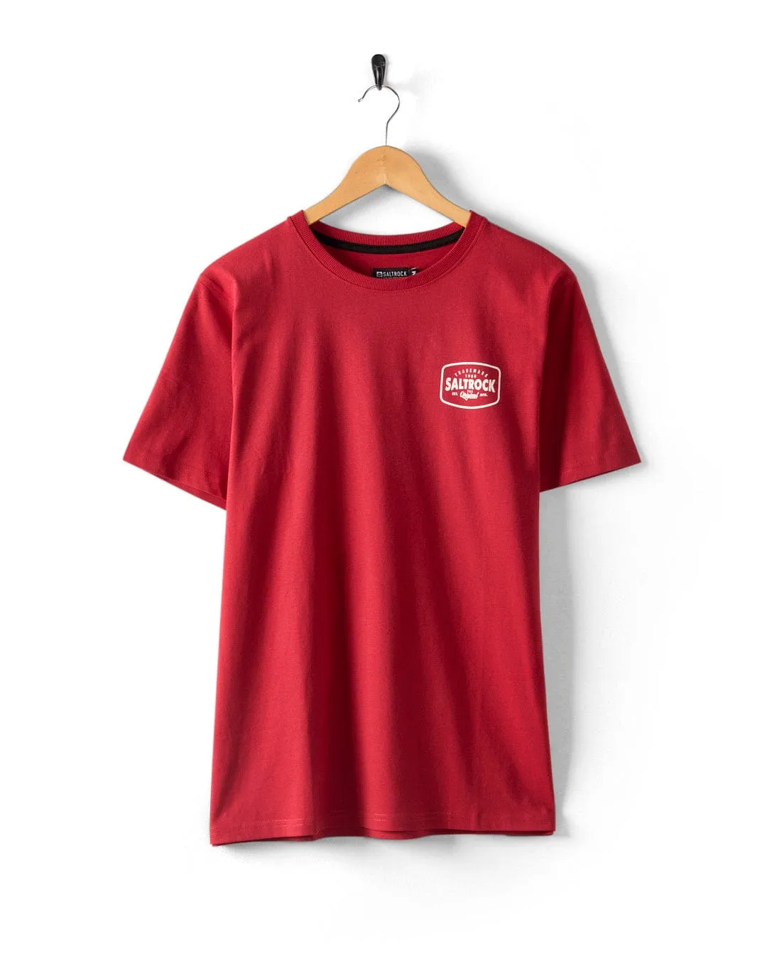 Jungle Wanderer - Mens Short Sleeve T-Shirt - Red Fur combination Premium Comfort