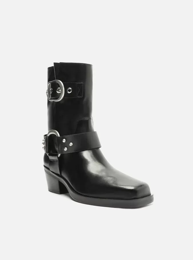 Snow Explorer Stable Support Rough Terrain Kaia Leather  Block Boot