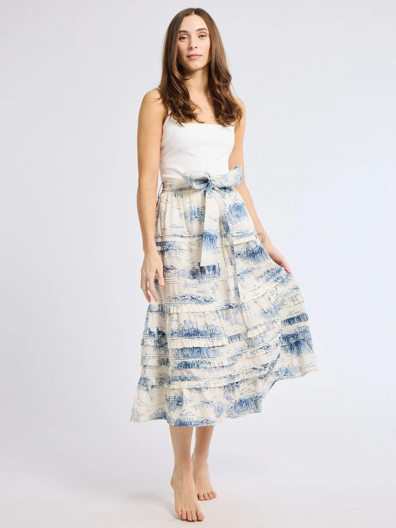 Breezy Mood Kasia Skirt in Western Toile