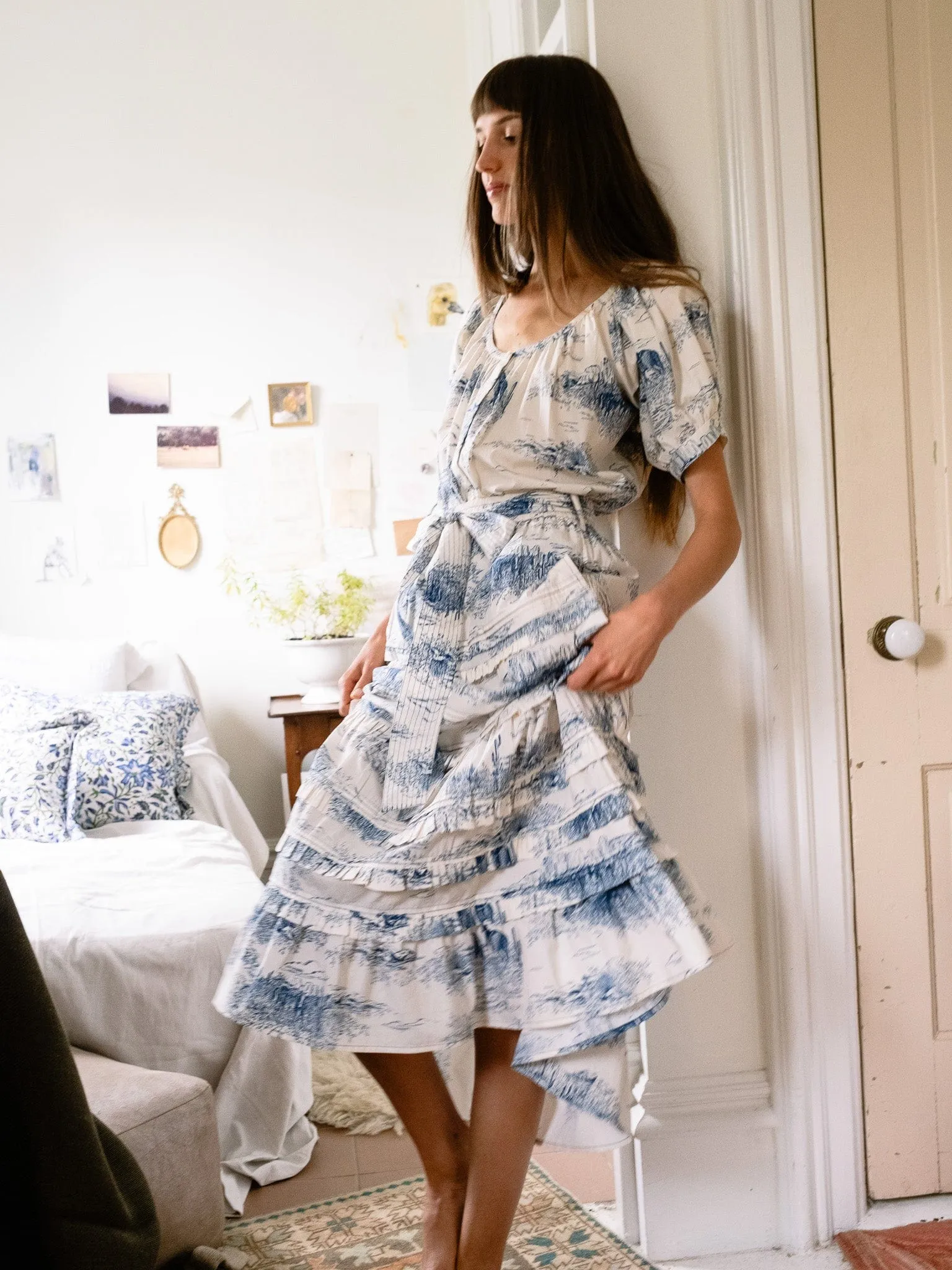 Kasia Skirt in Western Toile Smart Casual